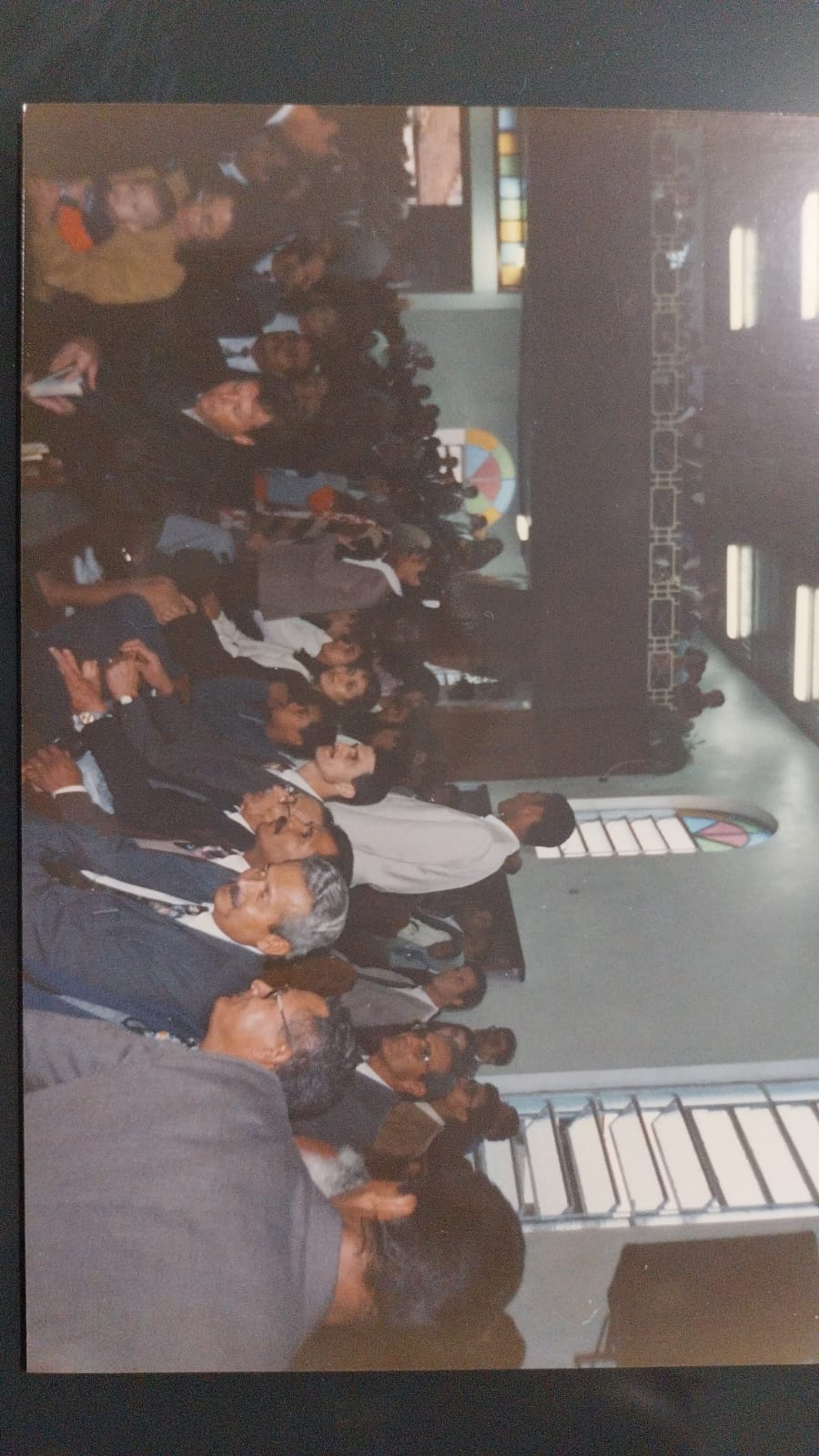 Culto especial com presença de obreiros do Ministério do Belém na AD Jardim Helena, anos 90