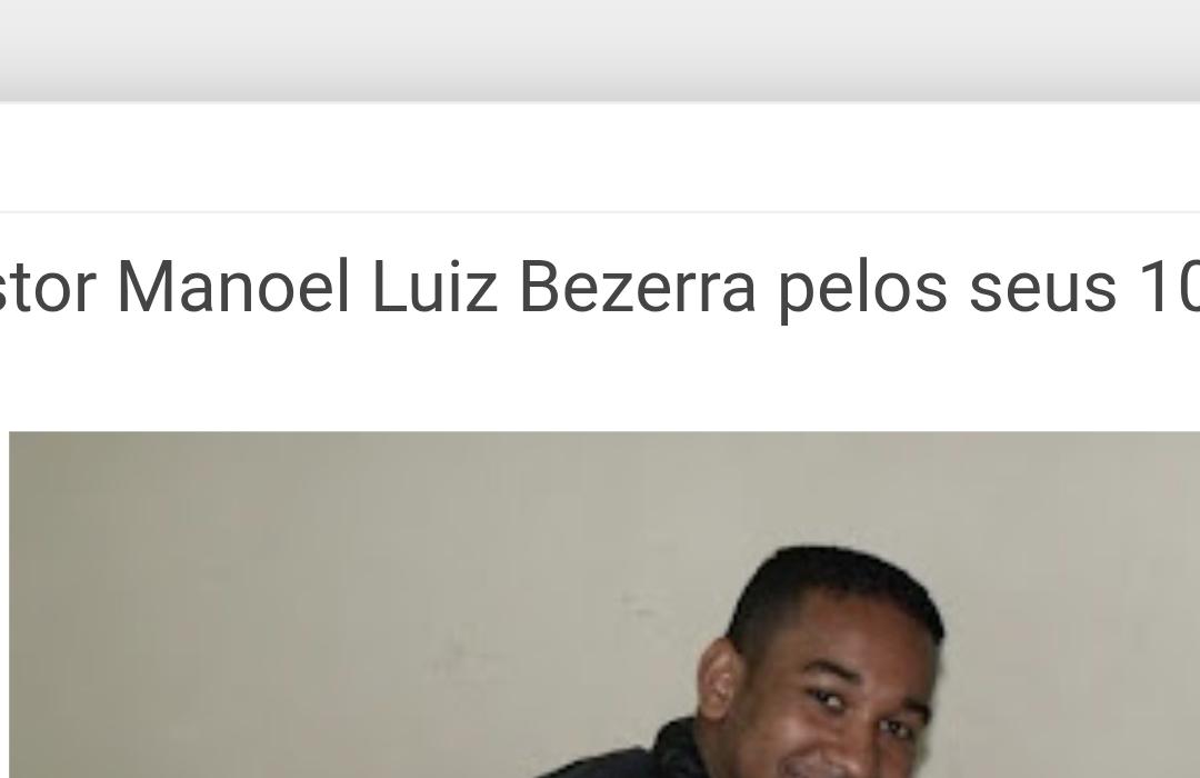 Pastor Pr. Manoel Luiz Bezerra em momento ministerial, AD Jardim Helena